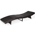 thumbnail image 6 of Patiojoy Patio Adjustable Rattan Chaise Lounge Chair Folding Reclining Wicker Chair White, 6 of 7