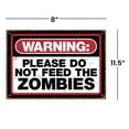 thumbnail image 4 of Letrero de hojalata Aquarius Zombie Warning, 8 x 11,5 cm, 4 of 4