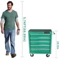 thumbnail image 6 of POWANLI 5-Drawer Rolling Tool Chest with Wheels Multifunctional Tool Chest Portable Tool Storage Cabinet with Locking System for Garage Workshop Warehouse Repair Shop, 6 of 6
