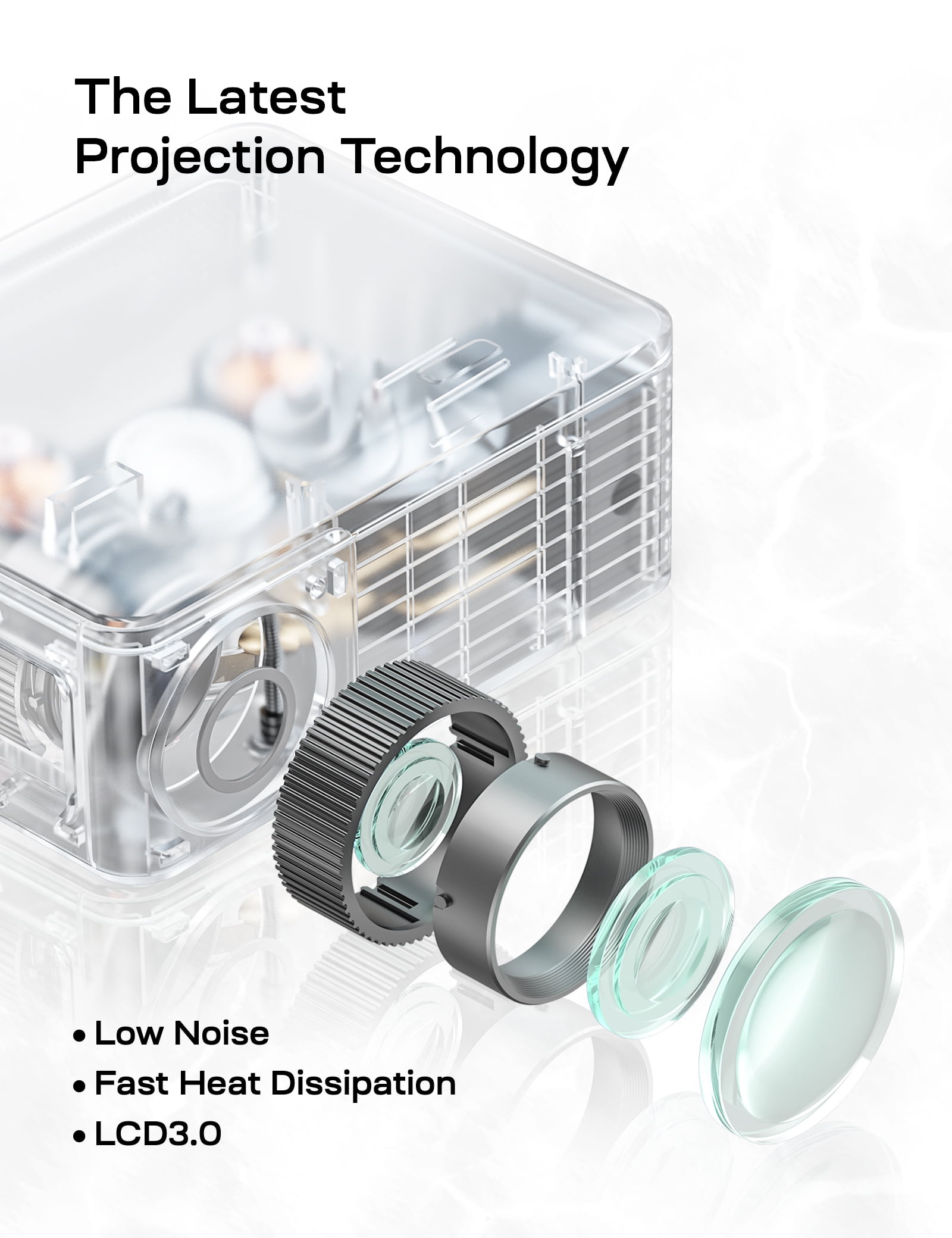 YOTON Mini Proyectores Compatibles con 1080P, Proyector Portátil LED de 4000 Lúmenes para Cine en Casa, Vida Útil de la Lámpara de 60000 Horas