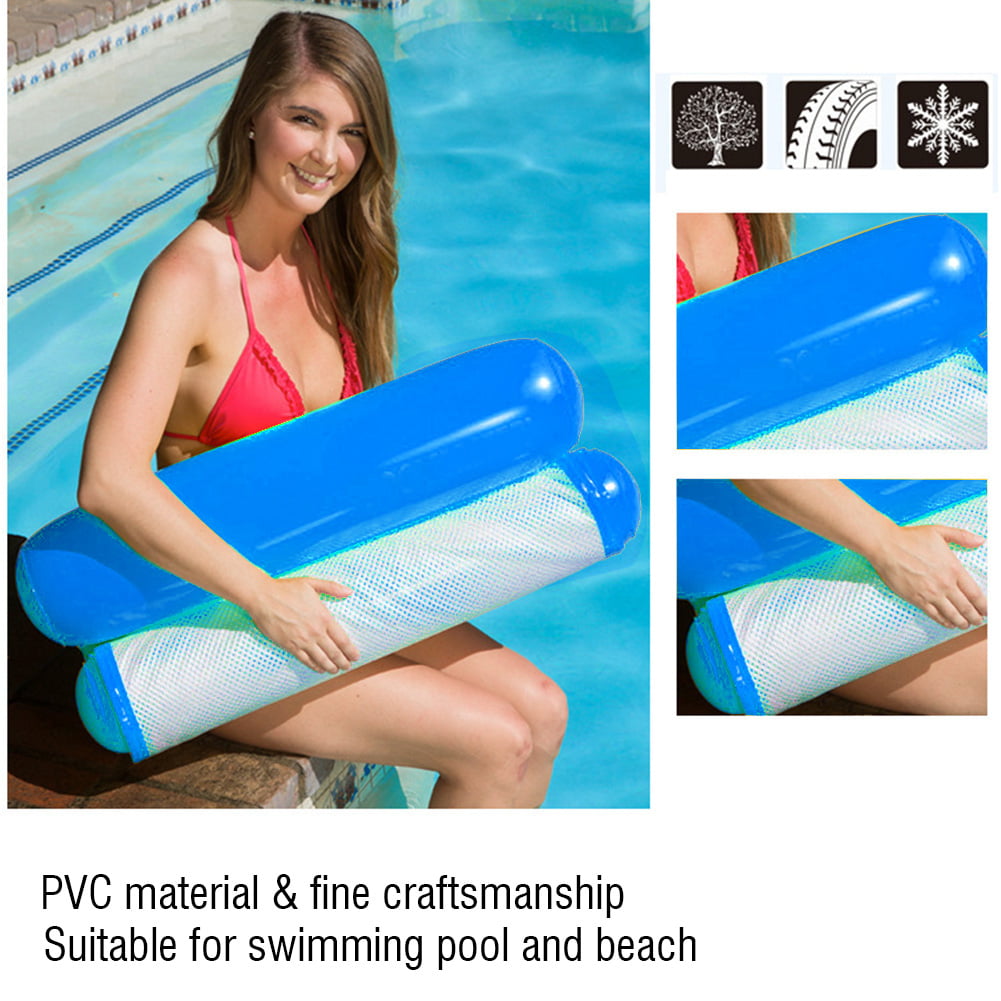 1x PVC Swimming Inflatable Air Mattress Beach Sea Bed Chair Water Float Cushion❤ 