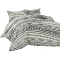 thumbnail image 2 of Chezmoi Collection Colby 3-Piece Southwestern Lodge Reversible Lightweight Comforter Set, Full, Ivory/Navy, 2 of 6