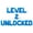 Blue, variant on Letter Balloons - LEVEL 2 UNLOCKED 16" Inch Alphabet Letters Foil Mylar Balloon 2nd Birthday Party Banner (Black)