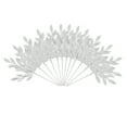thumbnail image 5 of Vickerman 22" White Glitter BayLeaf Artificial Christmas Spray. Includes 12 sprays per pack., 5 of 6