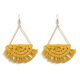 thumbnail image 2 of Pendientes de borla multicolor hechos a mano - Joyería de pendientes de flecos cortos boho, pendientes colgantes de lágrima con borla en capas -3 piezas, 2 of 5