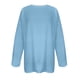 thumbnail image 4 of Uootdi Women's Plus Size Tops Crewneck Long Sleeve Sweatshirt Oversized Casual Loose Fit Basic T Shirts Blouse Gift, 4 of 5