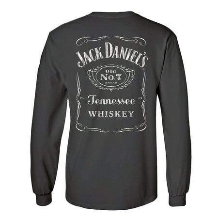 Jack Daniels Label Back Cartouch Front Long Sleeve (Jack Daniels Best Man Label)