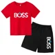 thumbnail image 3 of Ropa de marca para niños de 3 a 13 años, conjunto de 2 piezas de camiseta y pantalones cortos de algodón de manga corta con estampado para niño o niña, conjunto deportivo y de ocio, 3 of 5