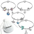 thumbnail image 2 of Charms Pandora Pulsera Joyas Mujer Pulseras y colgante Conjunto, 2 of 4