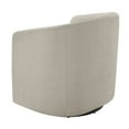thumbnail image 4 of Comfort Pointe Amhurst Sea Oat Beige Fabric Swivel Barrel Chair, 4 of 17