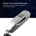 thumbnail image 4 of Fdit Mini Wall Telephone Home Office Hotel Incoming Caller ID LCD Display Landline Phone, Wired Telephone, Home Telephone, 4 of 8