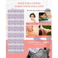 thumbnail image 5 of Purple Gray Botanical Yoga Towel for Hot Yoga Non Slip, Pastoral Spring Summer Leaf Aesthetics Yoga Mat Towel Absorbent Yoga Sweat Towels Microfiber Hot Yoga Blanket for Bikram Pilates 26"x70", 5 of 7