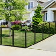 thumbnail image 2 of Garden Fence 22ft(L)×32in(H) No Dig Fence Panels with Gate Fencing for Yard Animal Barrier Decorative Garden Fencing for Backyard Patio Garden Fences and Borders for Dogs, 2 of 9