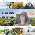 thumbnail image 7 of Mosquito Sun Net, DIDADI Safari Sun Hat with Veil Mesh & Adjustable Straps UV and Insect Protection for Fishing Boating Camping (Gray), 7 of 7