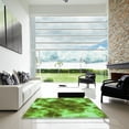 thumbnail image 6 of Ahgly Company Indoor Square Patterned Nebula Green Area Rugs, 3' Square, 6 of 6