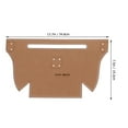 thumbnail image 5 of 1 UNID plantilla de arte de cuero plantilla de papel kraft bolso DIY Bolsa de dibujo suministros, 5 of 5