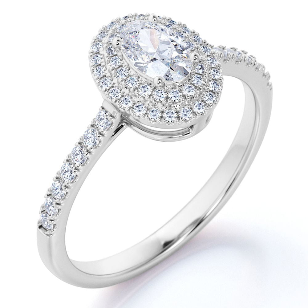 2.70Ct Cushion Cut Diamond Micro Pave Bridal Engagement Ring Set 925 Silver 