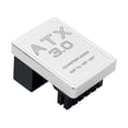 thumbnail image 1 of Tarjeta gráfica PCIE5.0 ATX3.0 Fuente de alimentación 12VHPWR 12+4 16P 600W Conector adaptador macho a hembra de 180 grados Plateado, 1 of 7