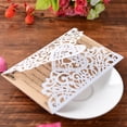 thumbnail image 4 of 10 Pieces Pearl Paper Floral Invitation Card Invitation Holder with Blank Inner Pages for Wedding, Birthday Party, Anniversary, 4 of 8