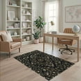 thumbnail image 2 of ODIKA Medallion Design With Vintage Vine Accents Snake Floral Boho Playful Expressive for Home Office, Gaming Room, Under Desk, Non-Slip Chair-Friendly, 2 of 7