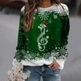 thumbnail image 1 of Chandails d'Automne d'Hiver Grande Taille pour Femmes Chandails de Noël pour Femmes Arbre de Noël Suéter Navideño Mujer Mignon Col Rond Chandails à Capuchon Amusants, 1 of 4
