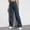 Dark Blue, variant on Women's Jeans High Rise Staright Leg Button Zipper Pockets Length Pants Jeans