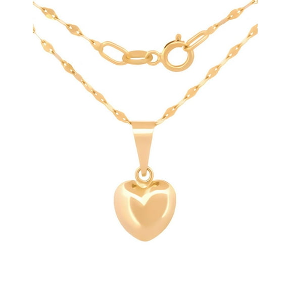Cadena Gargantilla Dama Corazón Oro 10k Sólido