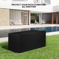 thumbnail image 2 of 230 Gallon Deck Box Cover - 600D Heavy Duty Waterproof, 66"x33"x33" Outdoor Storage Cover for Patio/Garden, Windproof & Tear-Resistant, 2 of 7
