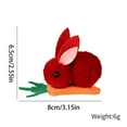 thumbnail image 5 of Fiudx Horquilla de Pascua, Adorable Diseño de Zanahoria, Accesorio Artesanal Exquisito, Regalo Perfecto para Tus Seres Queridos, Ideal para Fiestas, Bodas, Uso Diario, para Mujeres y Niñas, Belleza D, 5 of 5