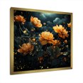 thumbnail image 2 of Designart "Starry Night Marigold A Floral Symphony II" Floral Framed Wall Art Decor - Traditional Yellow Marigold Bedroom Framed Canvas Wall Art, 2 of 6