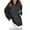 Black, variant on MIASHUI Women's Solid Color Hand Crochet Cover Up Off-Shoulder Hollow Round Neck Knit Top Grey,L
