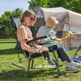 thumbnail image 2 of PORTAL Rocking Camping Chair, Portable Folding Rocker for Outdoor with Cup Holder Side Pocket and Carry Bag, Supports 400LBS, Black, 2 of 8