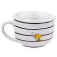 thumbnail image 3 of Silver Buffalo Peanuts Snoopy and Woodstock Ceramic Soup Mug with Vented Plastic Lid, 24 Ounces, 1 Count (Pack of 1), 3 of 10