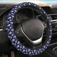 thumbnail image 4 of Kdxio flower Skull crystal Print Elastic Stretch Steering Wheel Cover,Auto Steering Wheel Cover,15 Inch Anti-Slip,Warm in Winter and Cool in Summer,Fit Suvs,Vans Cars,Trucks, 4 of 5