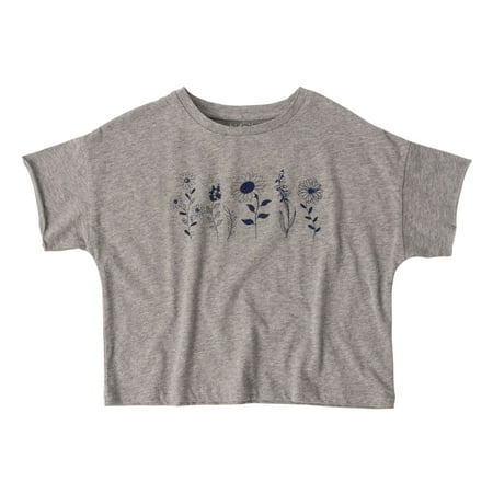 

KIDPIK Girls Short Sleeve Navy Daisy Graphic Tee Size: 2T - 3T