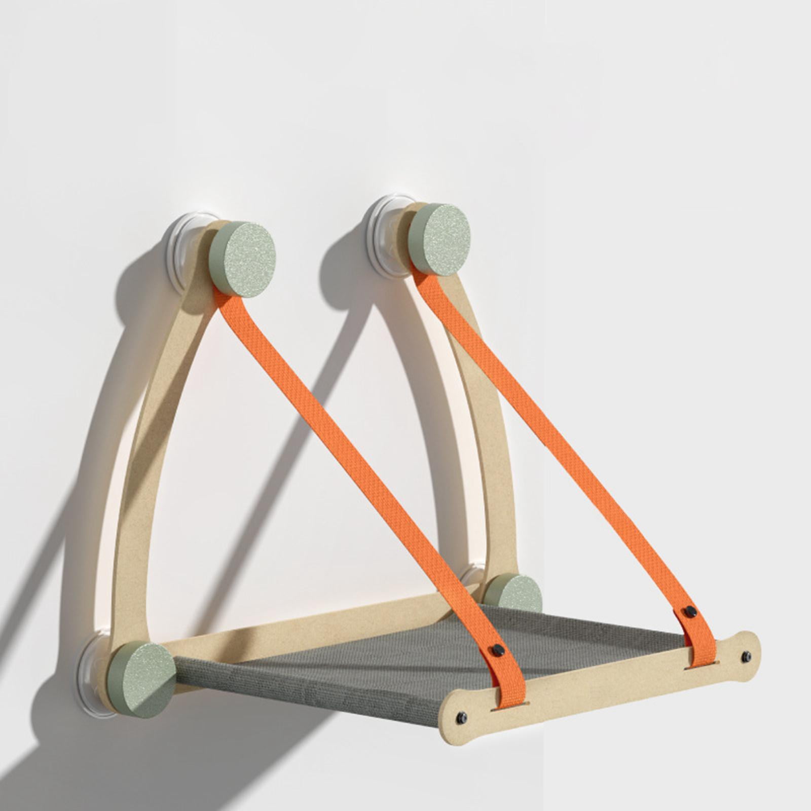 Bvdfgk Cat Window Perch Easy to Install Comfortable Sturdy Durable Hammock for Climbing Orange