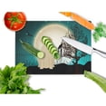 thumbnail image 2 of Caroline's Treasures Halloween Scary Yellow Labrador Glass Cutting Board Large, 2 of 2