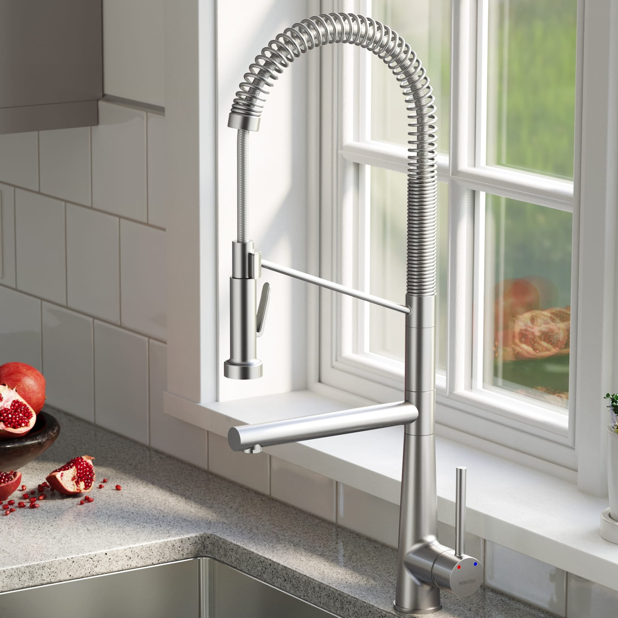 Karran Usa KKF230C Tumba 1.8 GPM Single Hole Pre-Rinse Pull Down Kitchen Faucet - Chrome