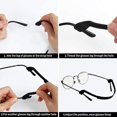 thumbnail image 4 of Paquete de 10 correas de silicona para gafas, antideslizantes, para niños, gafas, correa, soporte para banda, retenedor de gafas (multicolor), 4 of 5