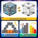 thumbnail image 3 of Juguetes de construcción con bloques magnéticos Norline Gem Cave, 100 unidades para niños, 3 of 8