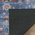 thumbnail image 6 of Crystal Print Cullen Traditional Oriental Blue Washable Indoor Area Rug, 9x13, 6 of 8
