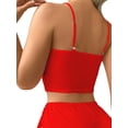 thumbnail image 3 of Sexyfree Ribbed Pajamas Set for Women Sexy Cami with Side Slit Shorts Sleepwear Lingerie 2 Piece Pjs Nightwear, 3 of 7