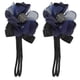 thumbnail image 3 of Hair Styling Elastic Hair Band for Women and Girls Dark Blue Fabric Hair Holding 2Pcs, 3 of 3