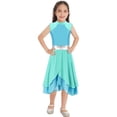 thumbnail image 1 of Raenseen Robe de Danse Ballet Sans Manches Col Montant pour Petites Filles Vert Menthe&Bleu 10, 1 of 8