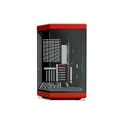 HYTE Y70 CS-HYTE-Y70-BR Dual Chamber Mid-Tower ATX Case with PCIe 4.0 Express Riser Cable Included, Red/Black