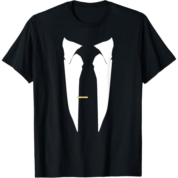 Suit Tie Wedding Tuxedo Prom Bachelor Ceremony T-Shirt men and women can wear, black, white, gifts