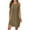Khaki, variant on Horkkom Midi Dresses for Women Sleeveless Crew Neck Summer Dresses Basic Losse Casual Dresses, S-2XL