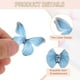 thumbnail image 3 of 20Pack Apliques de mariposa de malla transparente, parche de mariposas de 40mm, azul negro, 3 of 7