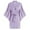 Brilliant Purple, variant on Fjuchai Women's Kimono Robe Slik Bathrobe V Neck Satin Sleep Gown Summer Breathable Sleepwear for Womens