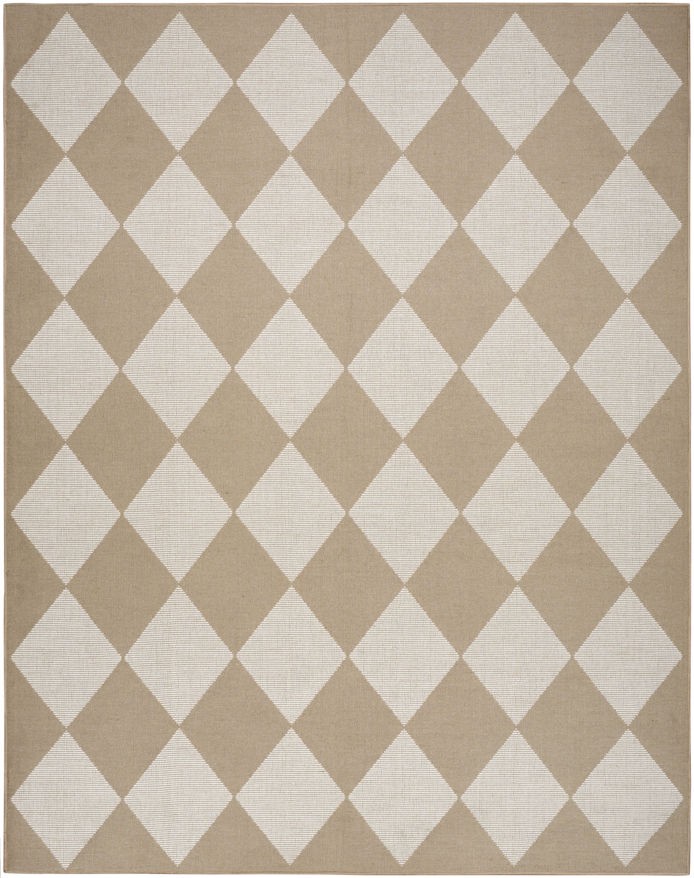 Nourison Washable Modern Jute Modern Natural Ivory 7'10" x 9'10" Area Rug (8x10)